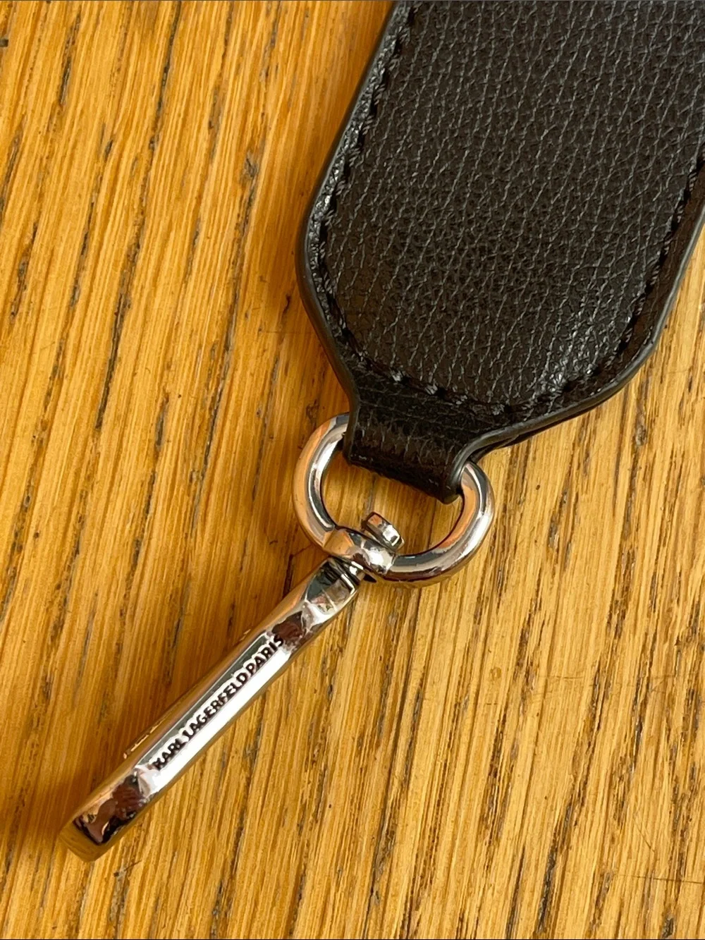 Karl Lagerfeld replacement black guitar purse strap w/ new earbud case